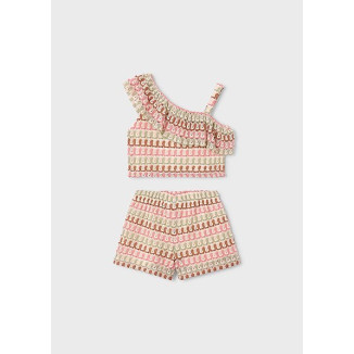 Conj. Short Punto Fantasia Mandarina