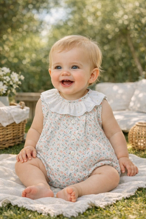 Bombacho Bebe Art.0910 'Familia Azulejo' Turquesa