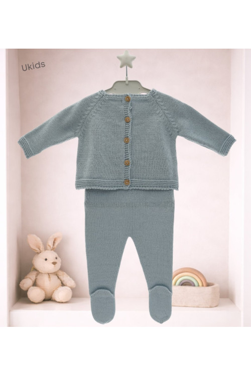 Conjunto Punto Bebe Art. 2016 Verde Seda