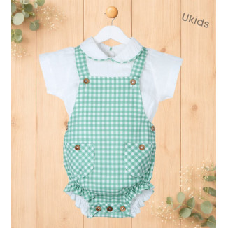 Ranita 2 Piezas Bebé Niño Color  Color Verde