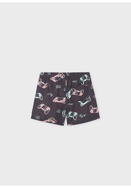 Bañador Estampado Negro