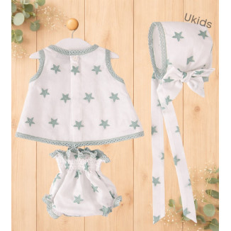 Chambrita Estrellas 3 Piezas  Color Varios