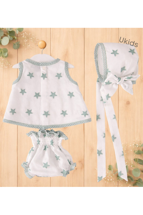 Chambrita Estrellas 3 Piezas  Color Varios