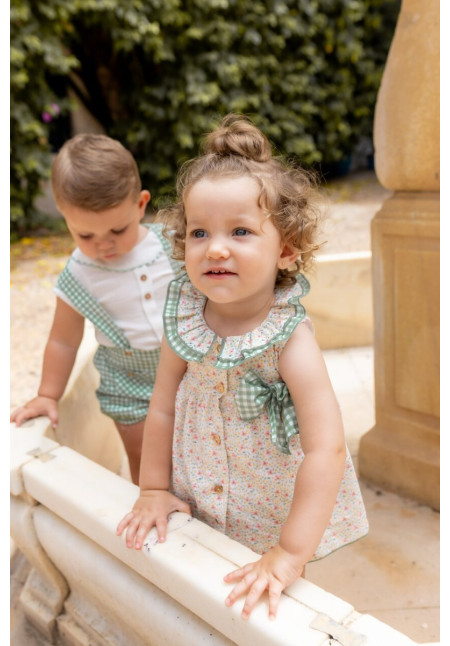 Conjunto Braga Bebé Niña Color  Color Verde