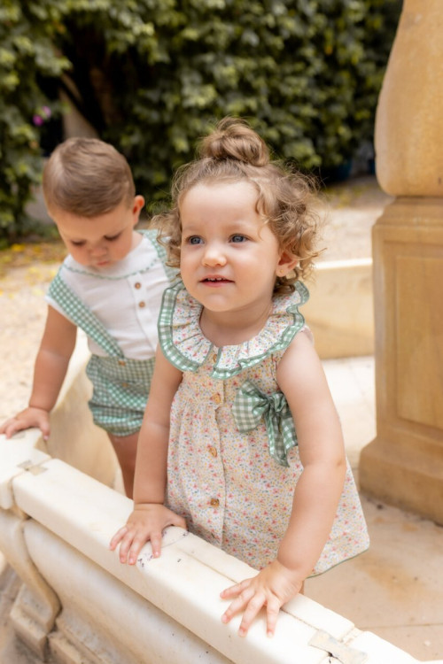 Conjunto Braga Bebé Niña Color  Color Verde