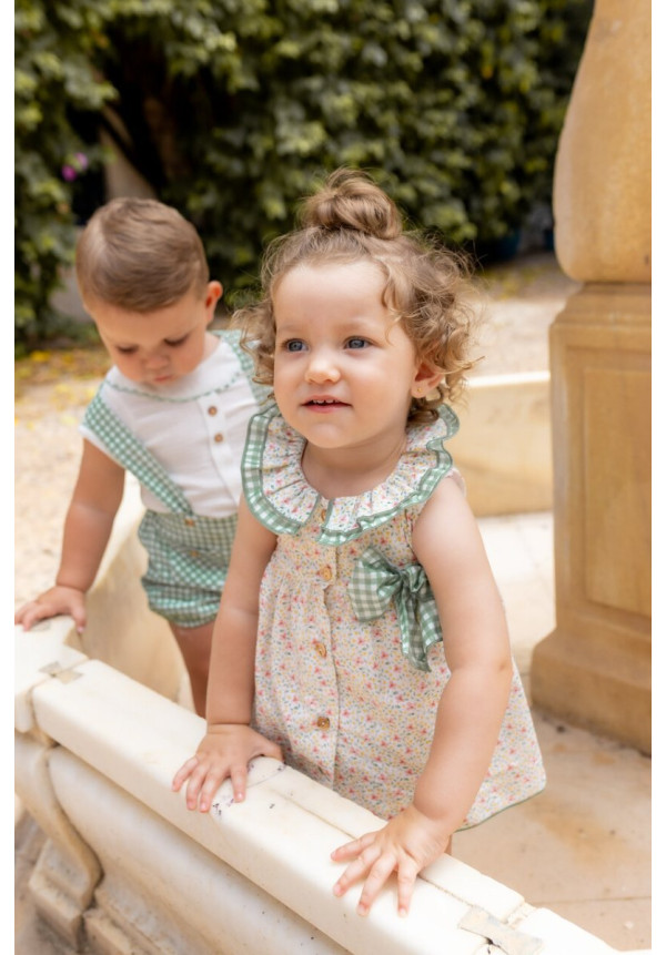 Conjunto Braga Bebé Niña Color  Color Verde