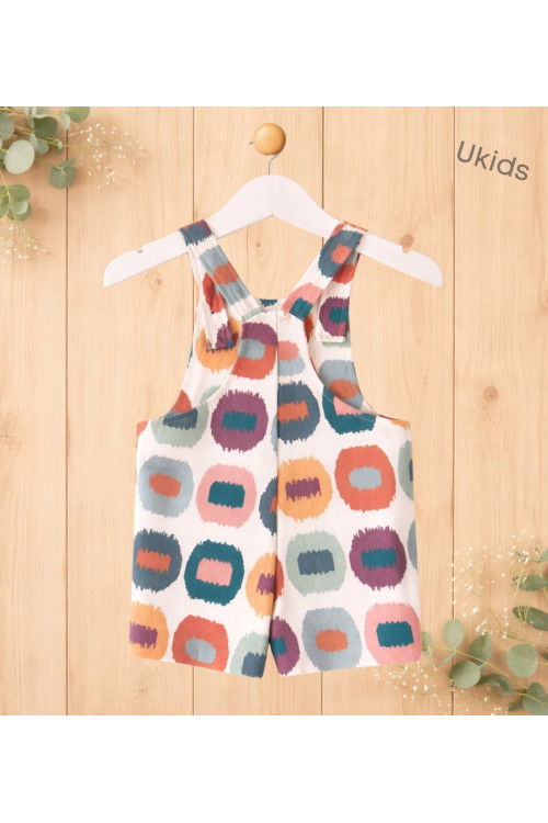 Peto Corto Manchas Bebé Niño Color Rosa Y Verde