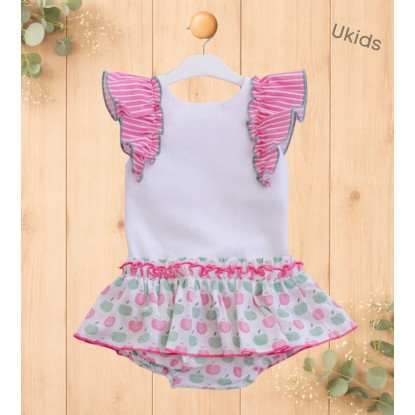 Blusa + Braguita Bebé Niña Fucsia