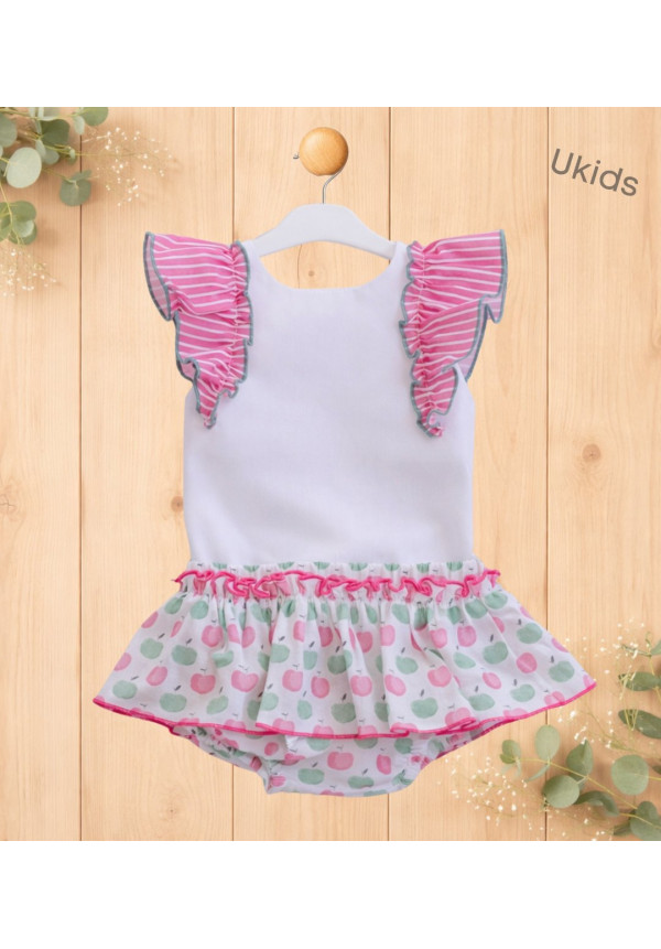 Blusa + Braguita Bebé Niña Fucsia