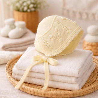 Capota Bebe Art.8417 'Rombos Y Garbanzos' Vainilla Capota Bebe Art.8417 'Rombos Y Garbanzos' Vainilla