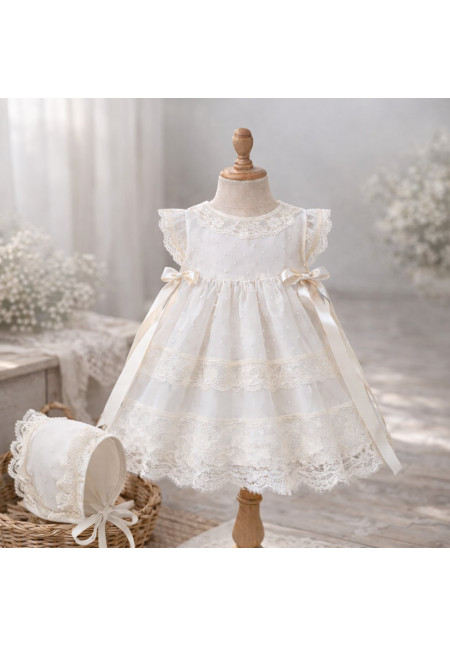 Vestido Bautizo Organza