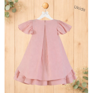Vestido Infantil Niña. Rosa Palo