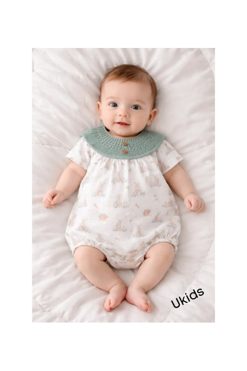 Pelele Art.0951 'Familia Irina' Verde Empolvado