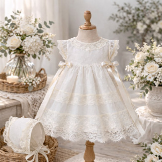 Vestido Bautizo Organza