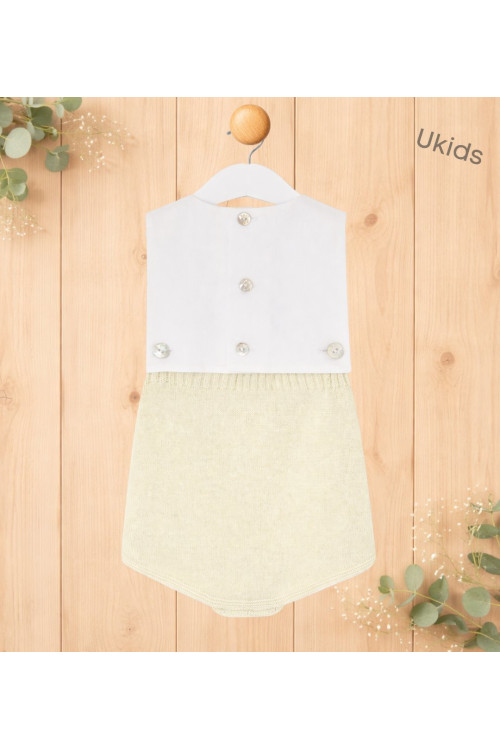 Ranita Pto/Tela 'Nectar' Amarillo/Blanco