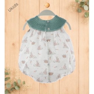 Pelele Art.0951 'Familia Irina' Verde Empolvado