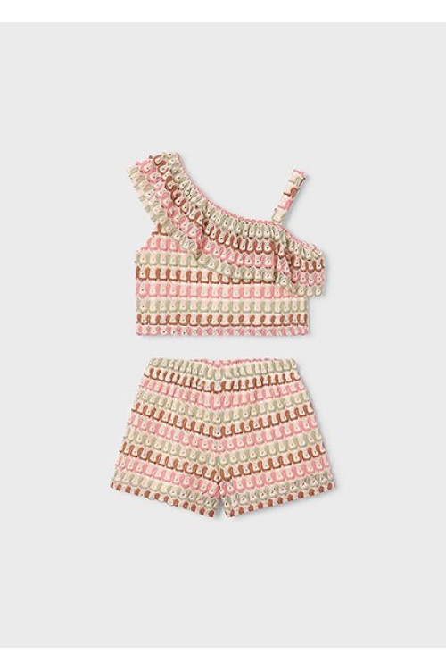 Conj. Short Punto Fantasia Mandarina