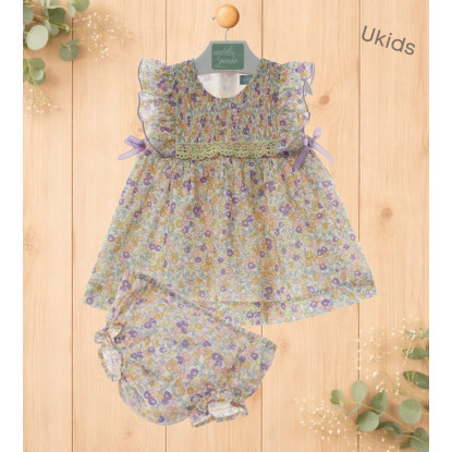 Vestido Bebe Con Braguita Art.0333 'Familia Samurai' Lima