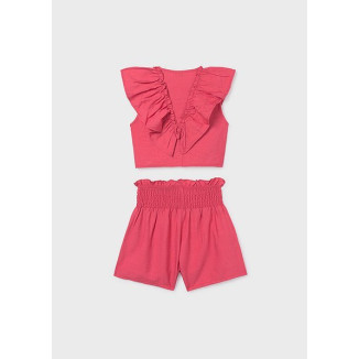 Conj. Short Volante Coral