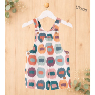 Peto Corto Manchas Bebé Niño Color Rosa Y Verde