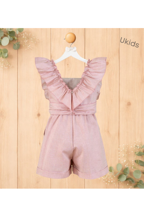 Mono Infantil Niña Rosa Palo