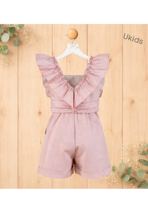Mono Infantil Niña Rosa Palo