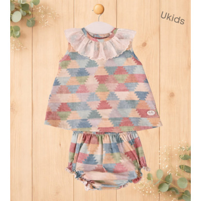 Jesusito Estampado 2 Piezas Bebé Niña Color Varios