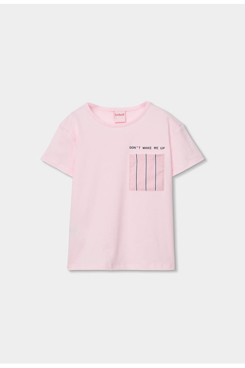 Pijama Punto Combinado Niña Rosa