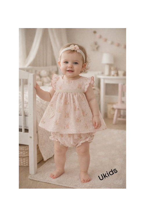 Jesusin Con Braguita Art.0184 'Familia Natasha' Rosa Empolvado