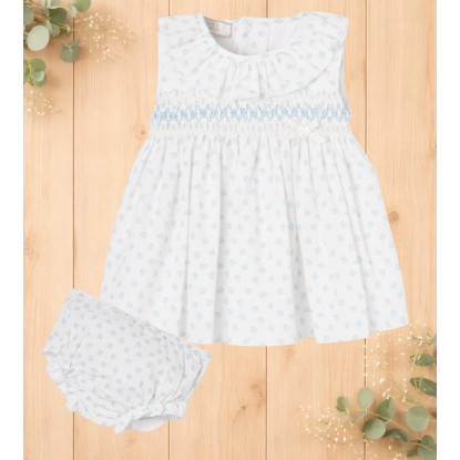 Conjunto Vestido + Braga 'Eden V26' Azul Brisa