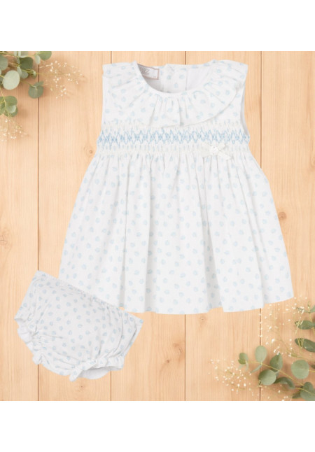 Conjunto Vestido + Braga 'Eden V26' Azul Brisa