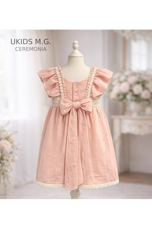 Vestido Bambula Talle Medio Salmón