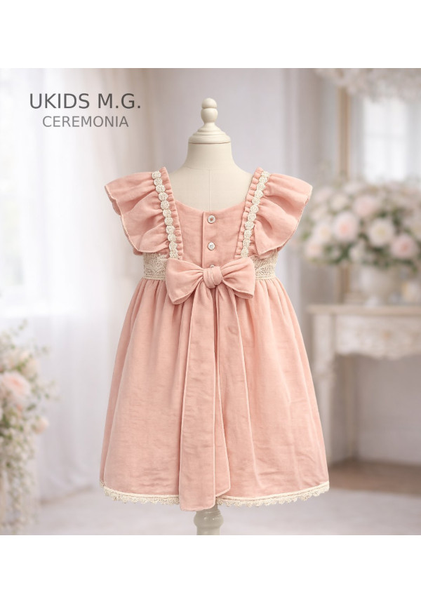 Vestido Bambula Talle Medio Salmón
