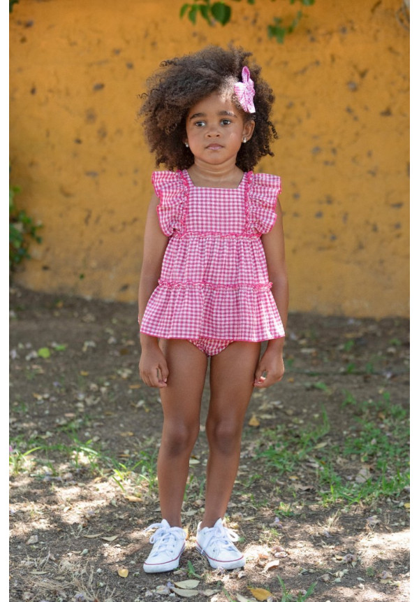 Conjunto Bebé Vestido Y ….......... Color Fucsia