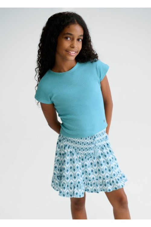 Falda Estampada Alga