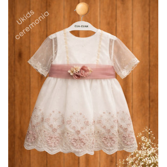 Conjunto Bordado Andromeda Color Rosa Empolvado