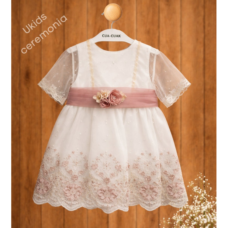 Conjunto Bordado Andromeda Color Rosa Empolvado