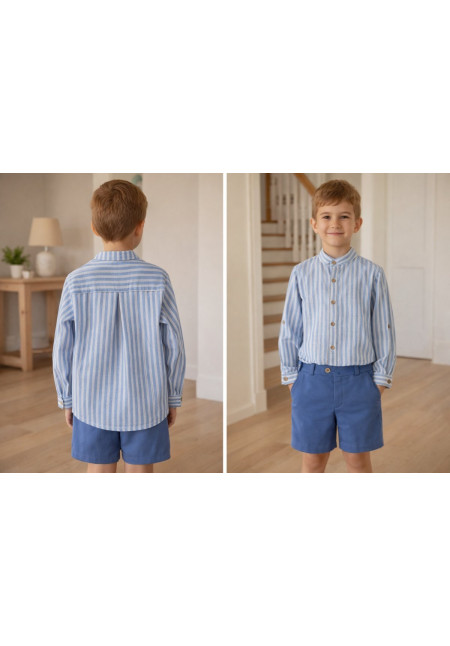 Traje Niño Pantalon Bermuda (2 Piezas) Art.1205 'Familia Nagare' Nautico
