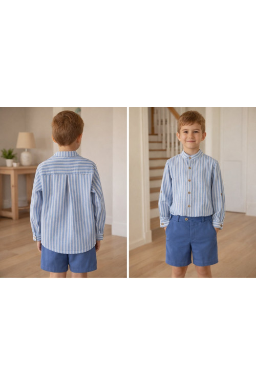 Traje Niño Pantalon Bermuda (2 Piezas) Art.1205 'Familia Nagare' Nautico