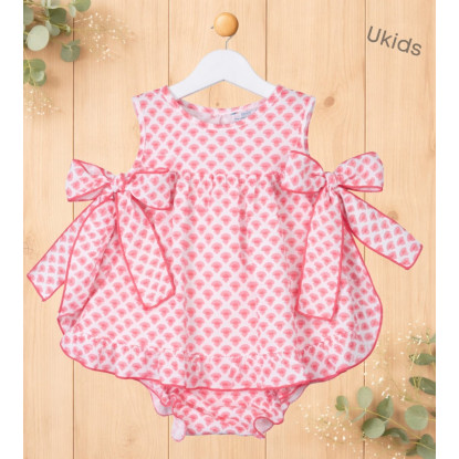 Conjunto Braga Bebé Niña Color  Color Fresa