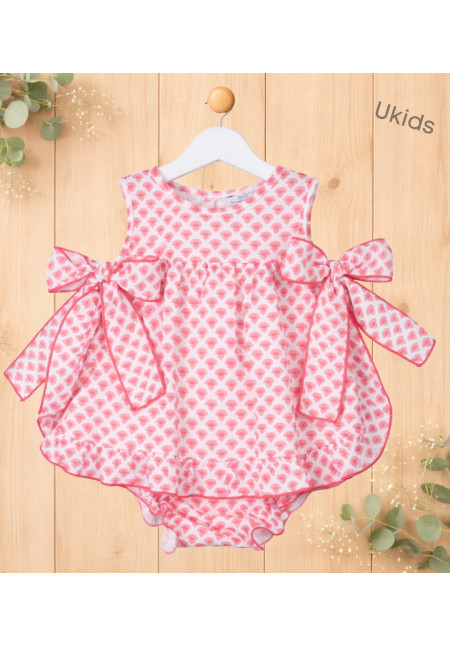 Conjunto Braga Bebé Niña Color  Color Fresa