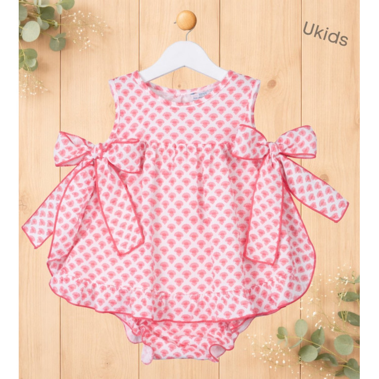 Conjunto Braga Bebé Niña Color  Color Fresa