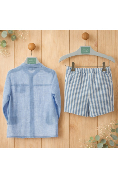 Conjunto Bebe Manga Larga Art.0352 'Familia Nagare' Nautico