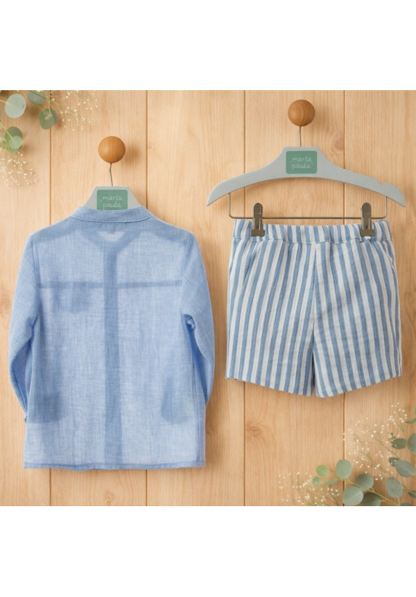 Conjunto Bebe Manga Larga Art.0352 'Familia Nagare' Nautico