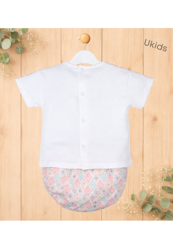 Conjunto 2 Piezas Bebé Niño Color  Color Coral