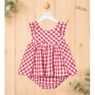 Vestido Sersucker Rojo