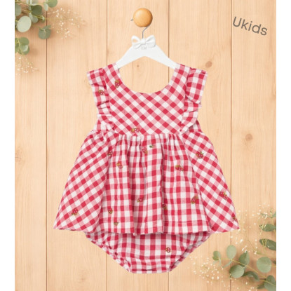 Vestido Sersucker Rojo