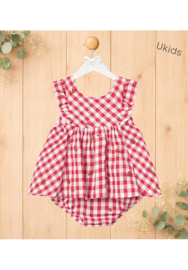 Vestido Sersucker Rojo