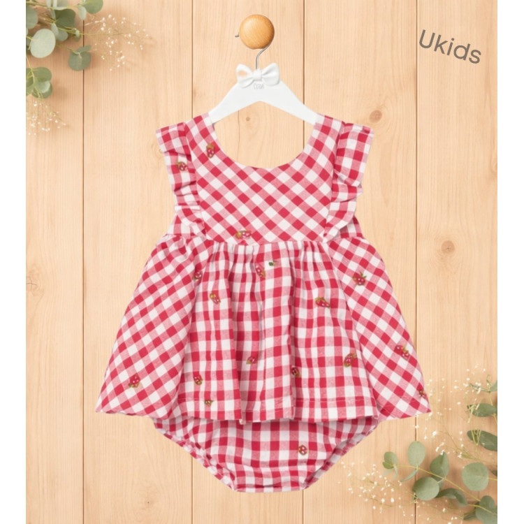 Vestido Sersucker Rojo