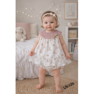 Jesusin Con Braguita Art.0181 'Familia Irina' Rosa Empolvado